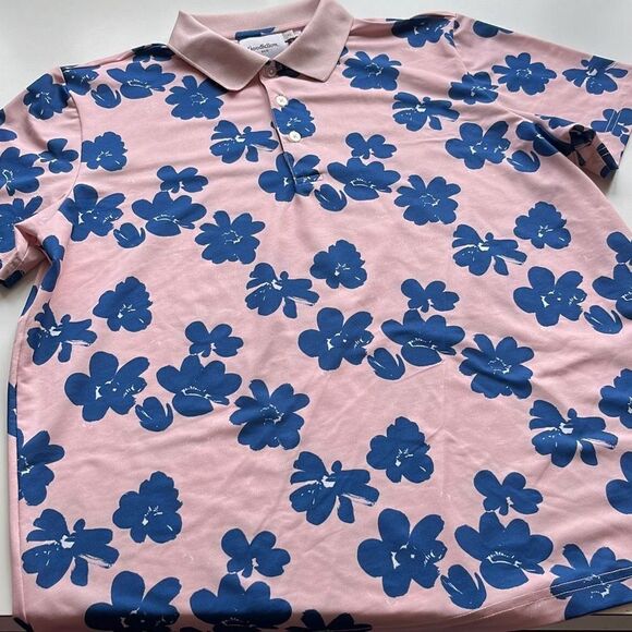 Goodfellow Regular Fit Hawaiian Flower Tropical Polo Mens XL - Picture 1 of 9